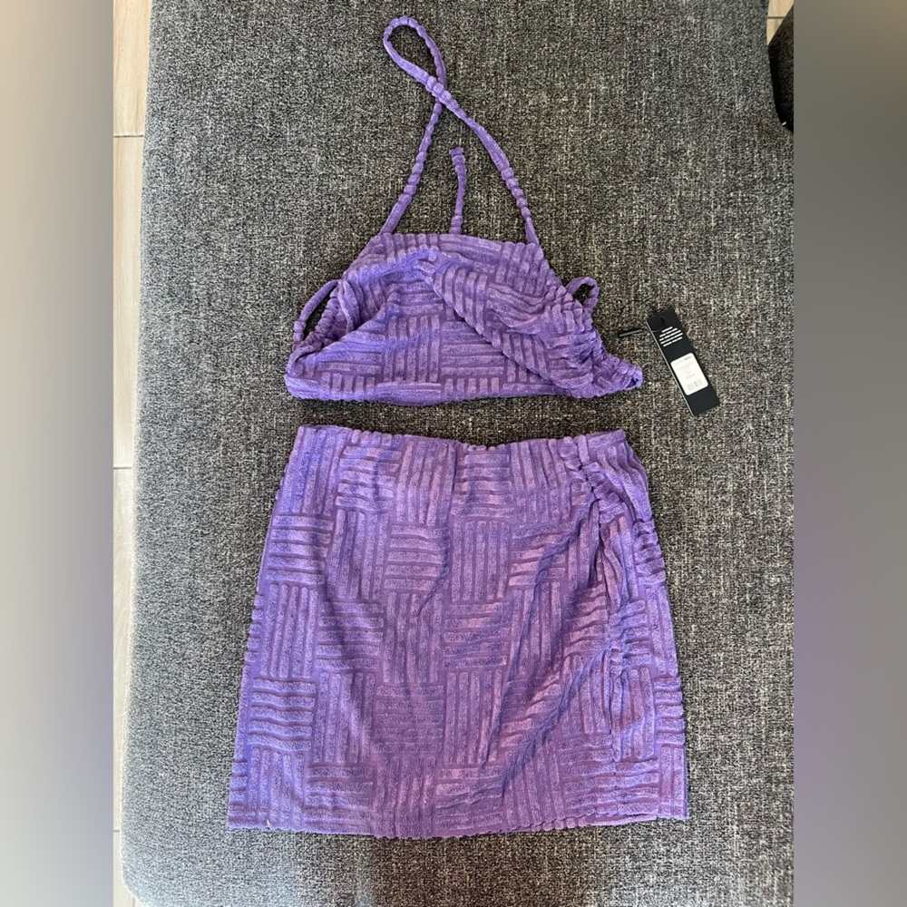 Terry Cloth skirt set